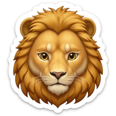  North American lion without mane sticker
