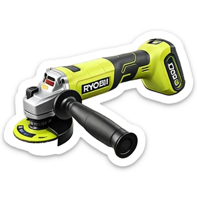 Ryobi One+18V 4-1/2" Angle Grinder PCL445B emoji style sticker