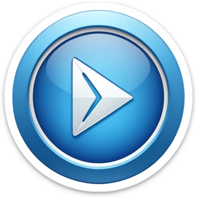 Badge certification insta en bleu  dans un rond et une fleche blache sticker