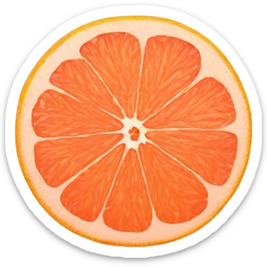 grapefruit sticker