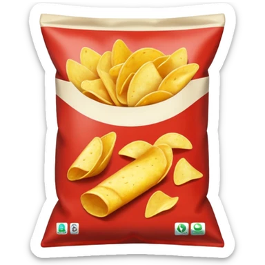 A bag of chips  sticker