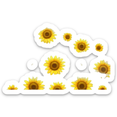 Flor girasol sticker