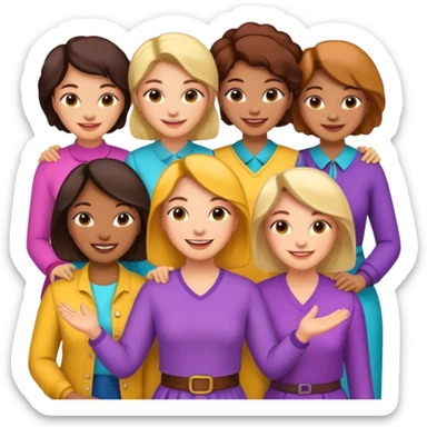 international women's day sticker