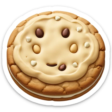 White chocolate chip cookie sticker