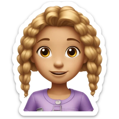 little girl from monster inc movie  sticker