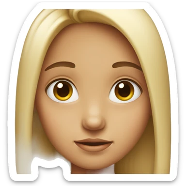 Small girl with cute eyes  sticker