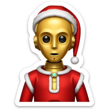 c3po santa sticker