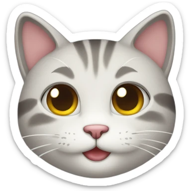 cute cat smiling sticker