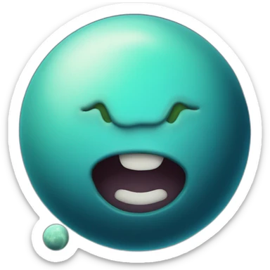 Uranus planet with buckteeth sticker