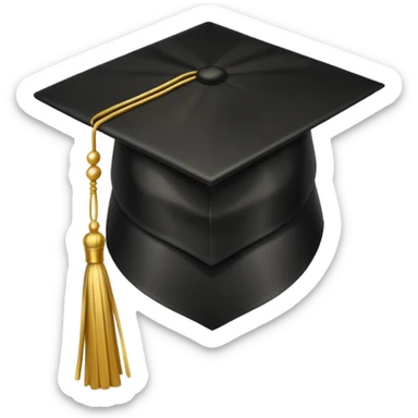 graduate cap sticker