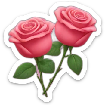 Two roses for two barbies sticker