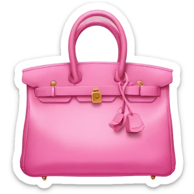 Birkin bag pink balloon sticker
