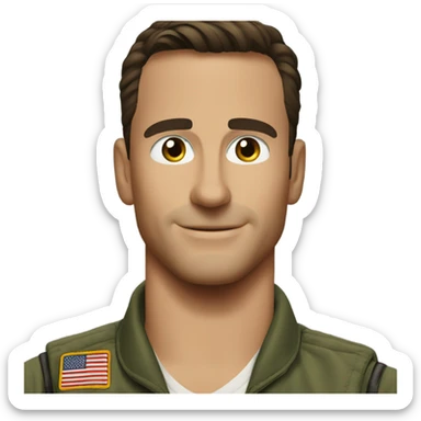 Nick "Goose" Bradshaw in top gun sticker