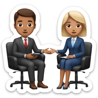 interview style sticker