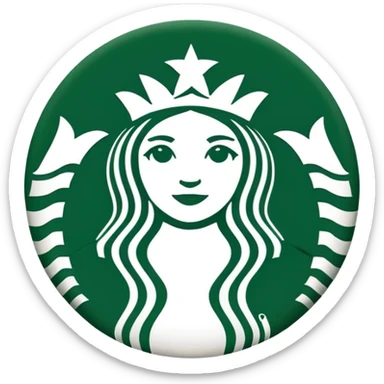 Starbucks logo sticker