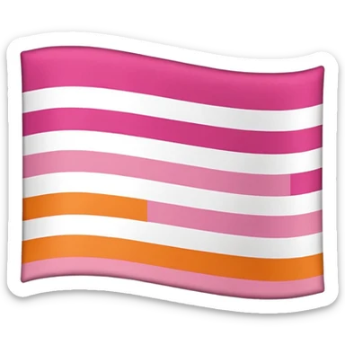 Could you please make the lesbian pride flag sticker