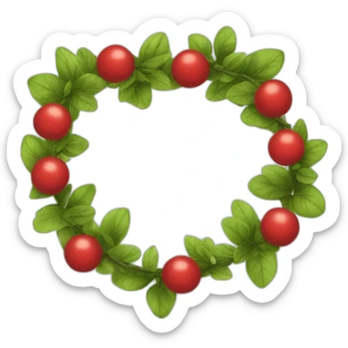 Guirlande rouge sticker