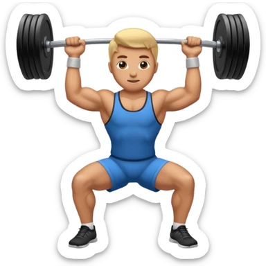 Create gym emojis, of all kinds of routines, examples, skewer with the bar, legs, etc. sticker