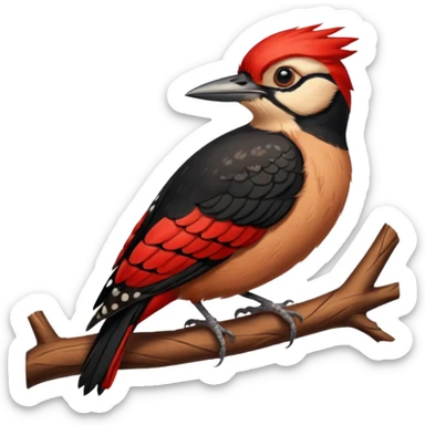 wood pecker sticker
