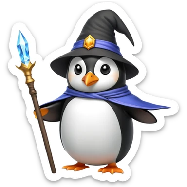 Sorcerer penguin sticker