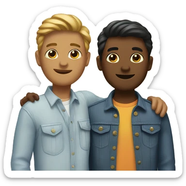 A gay couple sticker
