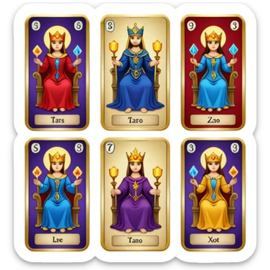 Tarot cards sticker