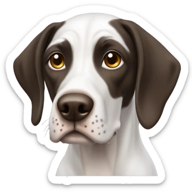 English pointer mixed with a lab dog breed sticker