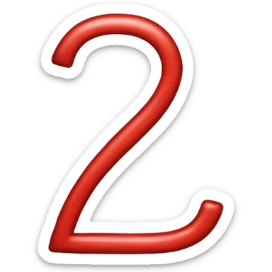 The number 27 with red lines under it  sticker