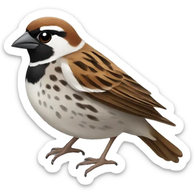 spanish sparrow sticker