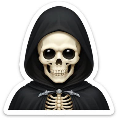 the death with black cloak sticker
