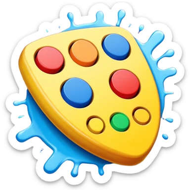 Paint that says "Get out of my game!!" sticker