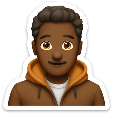 cozy brown autmn emojis sticker