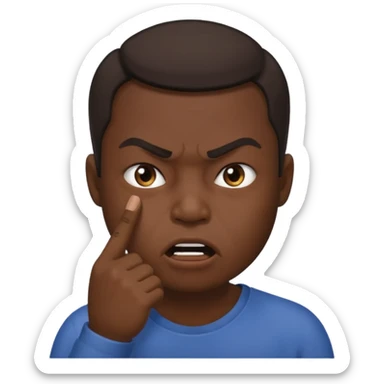 😱😡👿Kuchh Aisa Hi image Rahe Jo Apne Munh per ungali Rakhe Hue silent Rahe Uske Jaisa bahut image bnao sticker