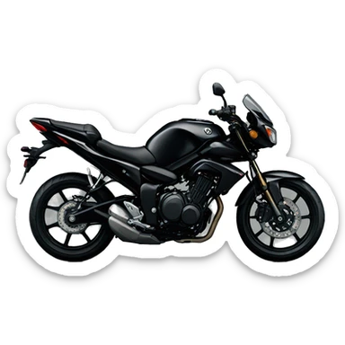 black bike yamaha sticker