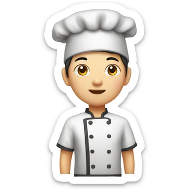 chinese who cook a beef sticker