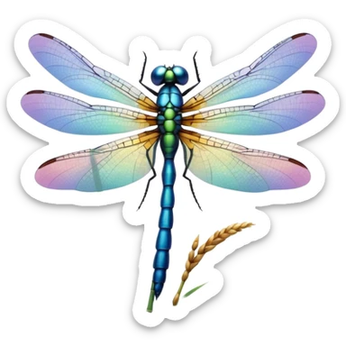Make a dragonfly sticker