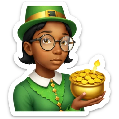 Celebratory Leprechaun sticker