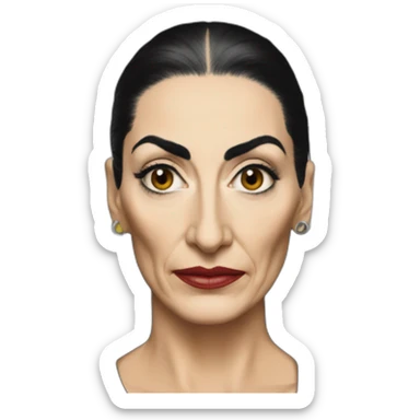 diamanda callas mugshot sticker