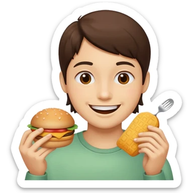 Lose 1kg/week eating foods you love sticker