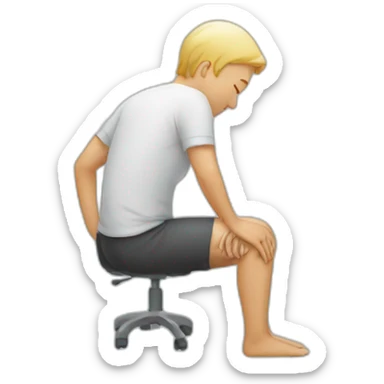 lower back pain sticker
