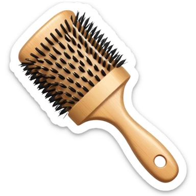 Hair brush sticker