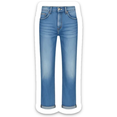 wide fit denim pants sticker