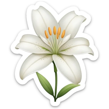 lily without leaf sticker