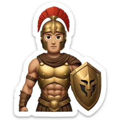 Spartan soldier house sticker