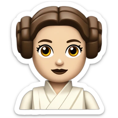 Lego princess leia sticker