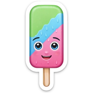 popsicle with eyes and headband sticker