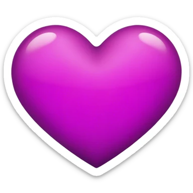 Reddish violet heart sticker