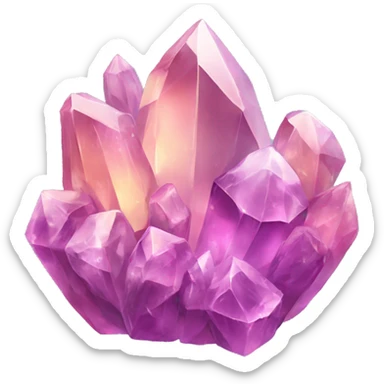 Crystals sticker