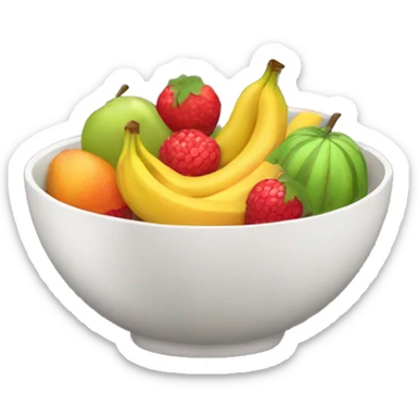 Bowl of fruit  sticker
