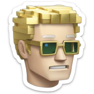 white skinned man head banker rich crypto usd gold money future cyberpunk magic safe pokemon minecraft sticker